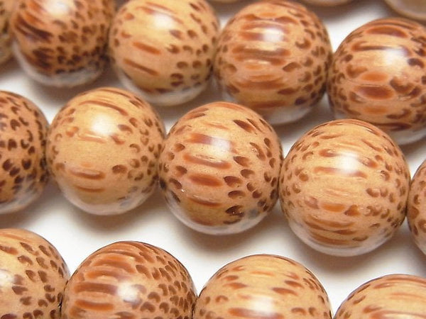 Wood Beads  Round (Semi Round )15mm 1strand beads (aprx.15inch/38cm)