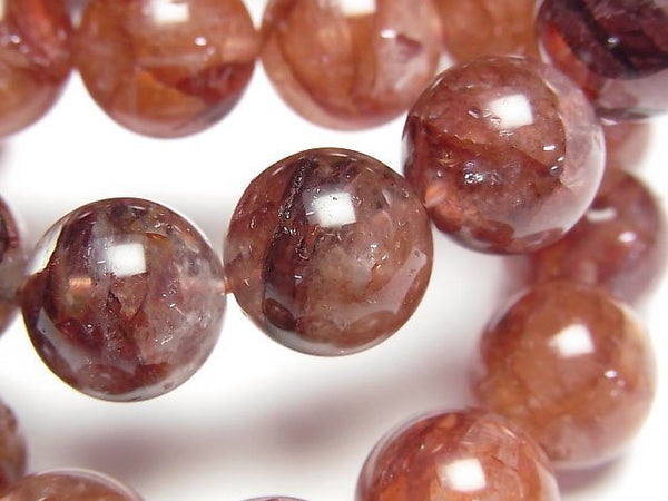 [Video] Red Hematite Quartz AAA Round 12-14mm Bracelet