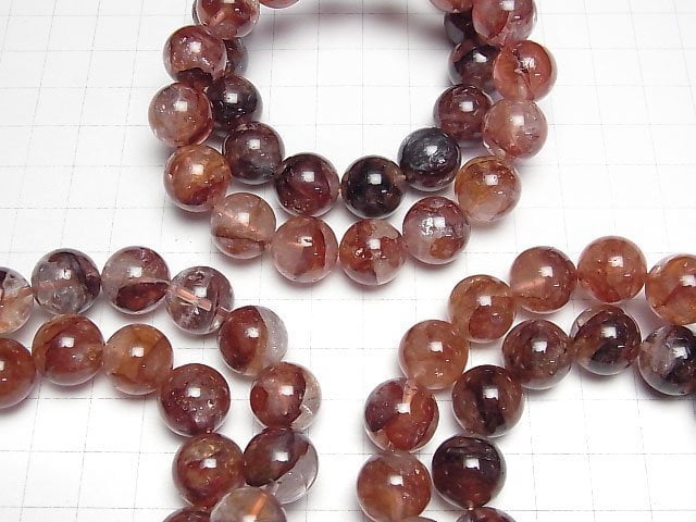 [Video] Red Hematite Quartz AAA Round 12-14mm Bracelet