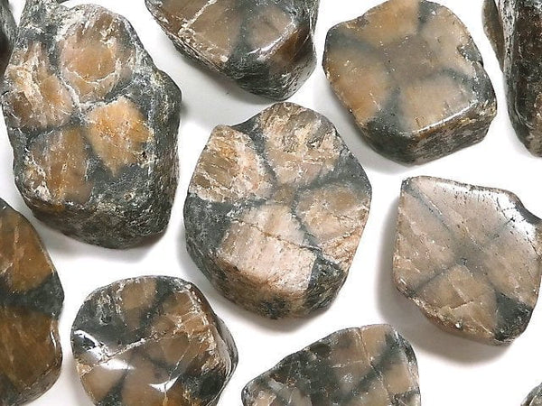 [Video][One of a kind] Chiastolite Nugget (Raw Stone) 15pcs Set NO.1