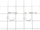 Silver925 Earring Parts with Ring No Coating 1pair (2 pieces)