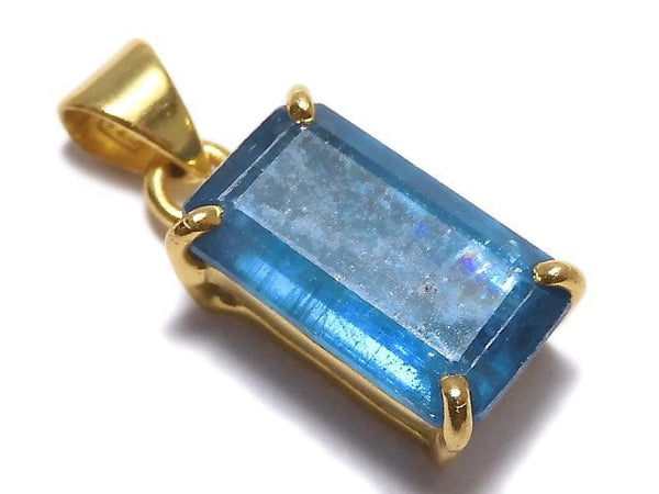 [Video][One of a kind] Indigo Blue Kyanite AAA- Pendant 18KGP NO.27