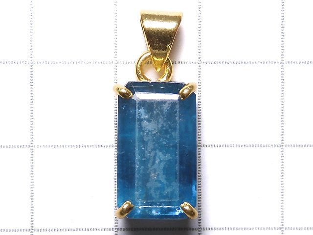 [Video][One of a kind] Indigo Blue Kyanite AAA- Pendant 18KGP NO.27