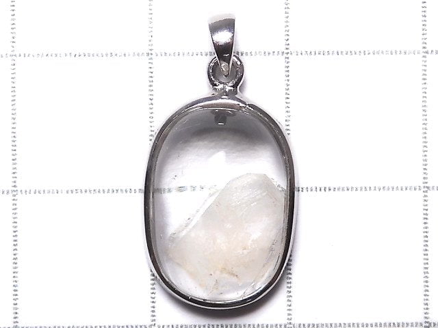 [Video][One of a kind] Crystal in Quartz Pendant Silver925 NO.24