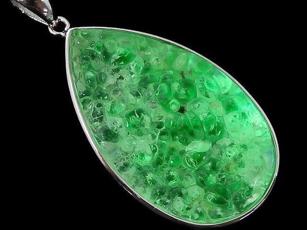 [Video][One of a kind] High Quality Hyalite Opal AAA- Pendant Silver925 NO.7