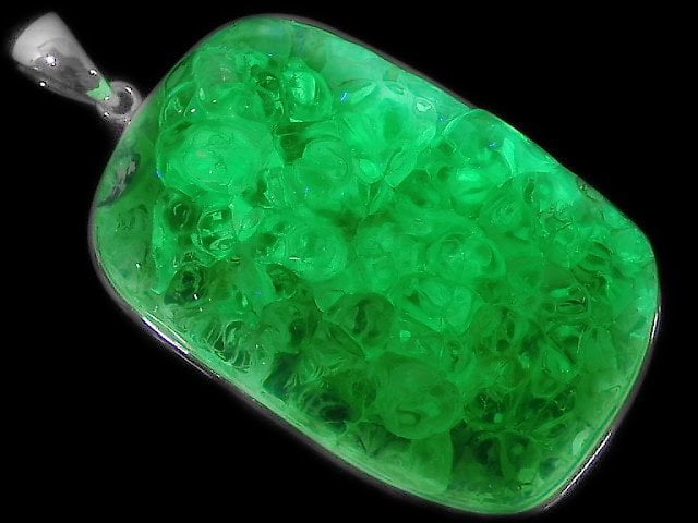 [Video][One of a kind] High Quality Hyalite Opal AAA- Pendant Silver925 NO.13