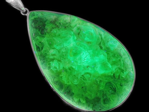 [Video][One of a kind] High Quality Hyalite Opal AAA- Pendant Silver925 NO.14