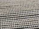 [Video] Fresh Water Pearl AAA- White Semi Round-Potato 4mm 1strand beads (aprx.15inch/38cm)