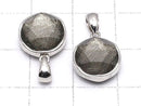 [Video] Meteorite Pendant Both Side Finish 11mm Black color Silver925