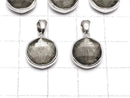 [Video] Meteorite Pendant Both Side Finish 11mm Black color Silver925