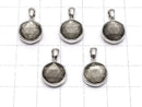 [Video] Meteorite Pendant Both Side Finish 11mm Black color Silver925
