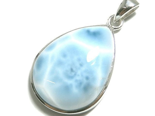 [Video][One of a kind] Larimar Pectolite AAA- Pendant Silver925 NO.154