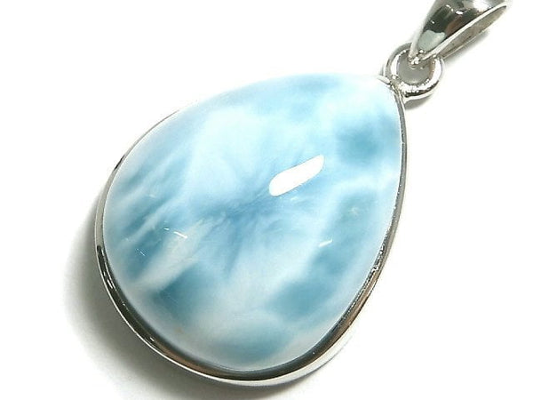 [Video][One of a kind] Larimar Pectolite AAA- Pendant Silver925 NO.155