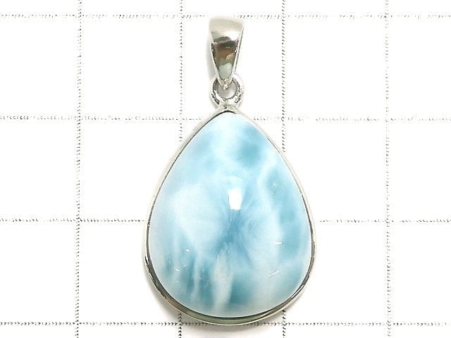 [Video][One of a kind] Larimar Pectolite AAA- Pendant Silver925 NO.155