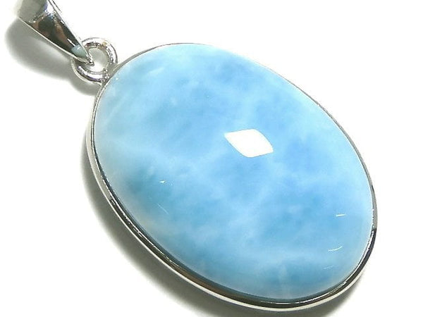 [Video][One of a kind] Larimar Pectolite AAA- Pendant Silver925 NO.157