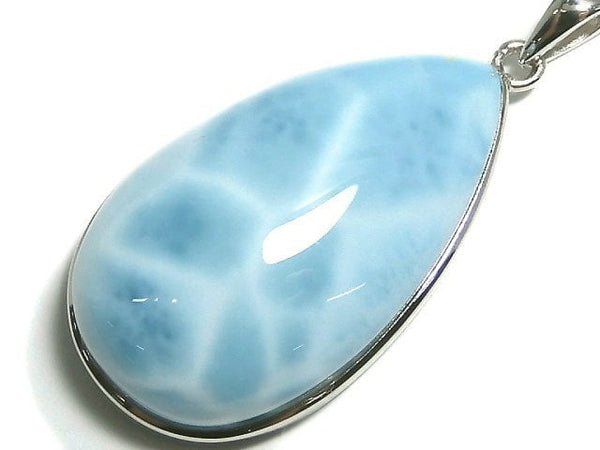 [Video][One of a kind] Larimar Pectolite AAA- Pendant Silver925 NO.160