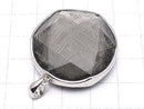 [Video] Meteorite Pendant Both Side Finish 32mm Black color Silver925
