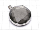 [Video] Meteorite Pendant Both Side Finish 32mm Black color Silver925