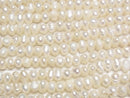 [Video] Fresh Water Pearl AA White Potato 4-4.5mm 1strand beads (aprx.13inch/33cm)