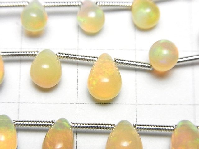 [Video]High Quality Ethiopian Opal AA++ Drop (Smooth) 1strand (18pcs)