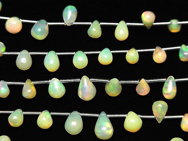 [Video]High Quality Ethiopian Opal AA++ Drop (Smooth) 1strand (18pcs)