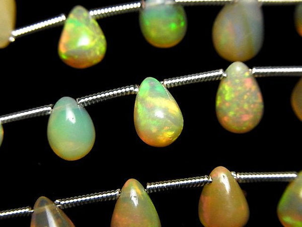 [Video]High Quality Ethiopian Opal AA++ Drop (Smooth) half or 1strand (18pcs)