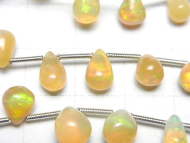 [Video]High Quality Ethiopian Opal AA++ Drop (Smooth) half or 1strand (18pcs)