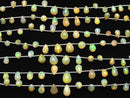 [Video]High Quality Ethiopian Opal AA++ Drop (Smooth) half or 1strand (18pcs)