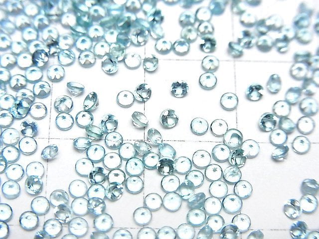 [Video]High Quality Apatite AAA Loose stone Round Faceted 2x2mm 10pcs