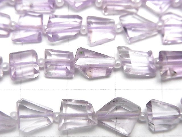 [Video]High Quality Pink Amethyst AA++ Faceted Nugget 1strand beads (aprx.13inch/33cm)