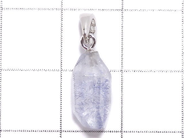 [Video][One of a kind] Dumortierite in Quartz AA++ Pendant Silver925 NO.35