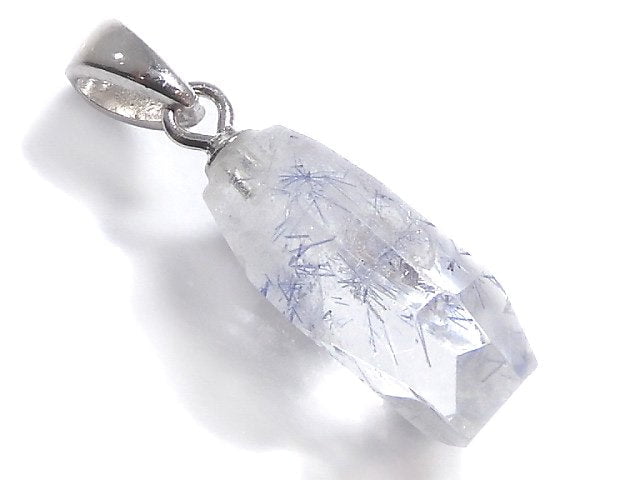 [Video][One of a kind] Dumortierite in Quartz AA++ Pendant Silver925 NO.43