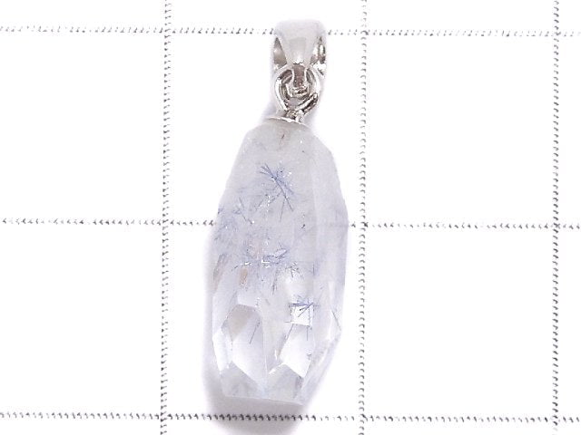 [Video][One of a kind] Dumortierite in Quartz AA++ Pendant Silver925 NO.43