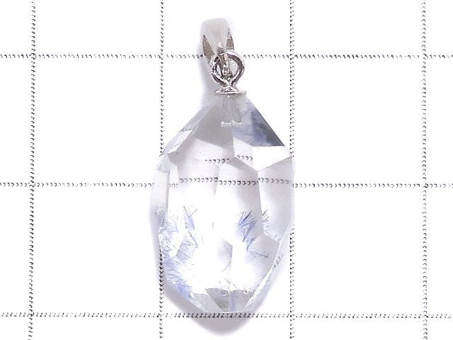 [Video][One of a kind] Dumortierite in Quartz AA++ Pendant Silver925 NO.45