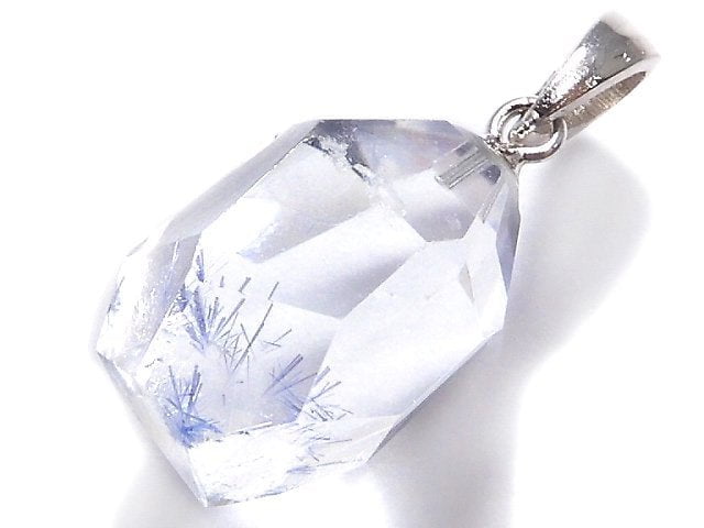 [Video][One of a kind] Dumortierite in Quartz AA++ Pendant Silver925 NO.48