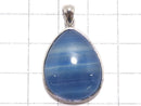 [Video][One of a kind] Natural Blue Calcite AAA Pendant Silver925 NO.44