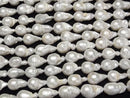 [Video] Fresh Water Pearl AA Natural Drop 15-22mm White 1strand beads (aprx.15inch/36cm)