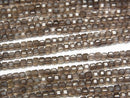 [Video]High Quality! Smoky Quartz AAA Cube Shape 2-2.5mm 1strand beads (aprx.15inch/37cm)