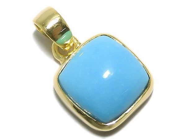 [Video][One of a kind] Kingman Turquoise AAA Pendant 18KGP NO.31