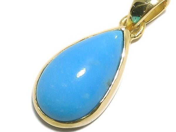 [Video][One of a kind] Kingman Turquoise AAA Pendant 18KGP NO.39