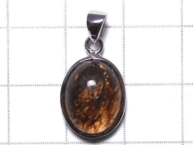 [Video][One of a kind] Copper Rutilated Quartz AAA Pendant Silver925 NO.121