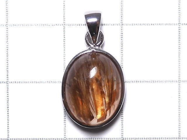 [Video][One of a kind] Copper Rutilated Quartz AAA Pendant Silver925 NO.124