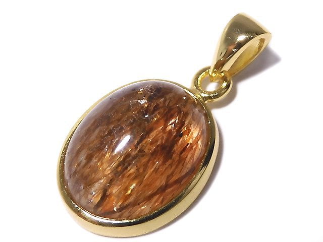 [Video][One of a kind] Copper Rutilated Quartz AAA Pendant 18KGP NO.126