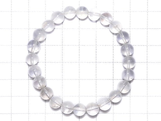 [Video][One of a kind] High Quality Royal Blue Moonstone AAA- Round 7.5mm Bracelet NO.23