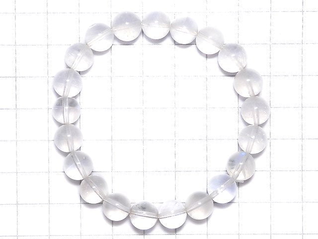 [Video][One of a kind] High Quality Royal Blue Moonstone AAA- Round 9mm Bracelet NO.29