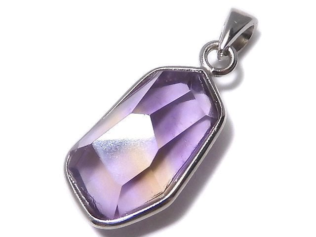 [Video][One of a kind] High Quality Ametrine AAA- Faceted Pendant Silver925 NO.241