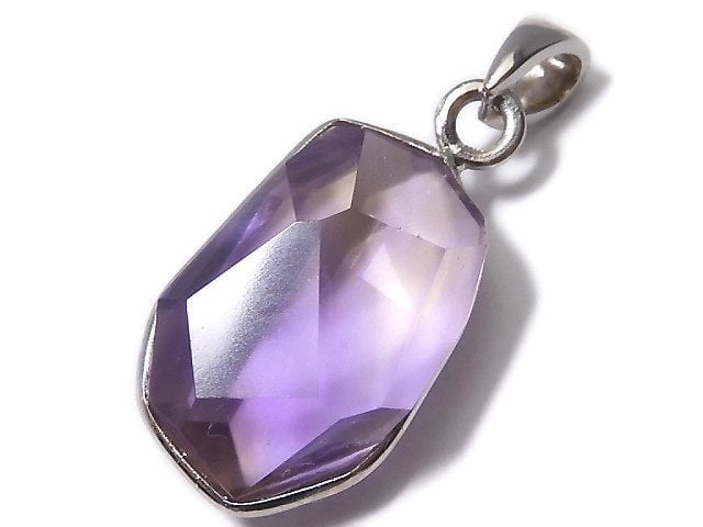 [Video][One of a kind] High Quality Ametrine AAA- Faceted Pendant Silver925 NO.243