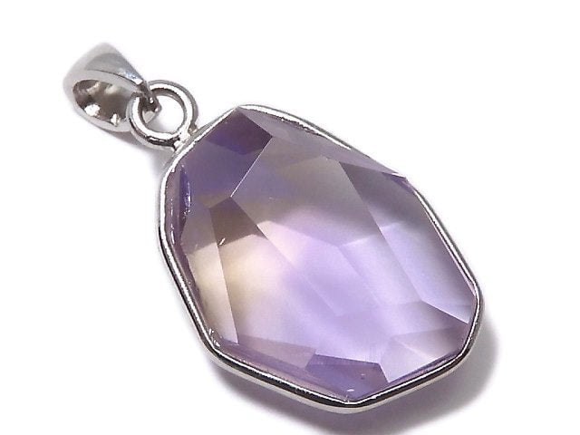 [Video][One of a kind] High Quality Ametrine AAA- Faceted Pendant Silver925 NO.244