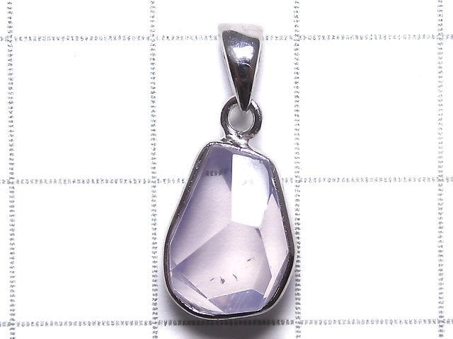 [Video][One of a kind] High Quality Scorolite AAA- Faceted Pendant Silver925 NO.121