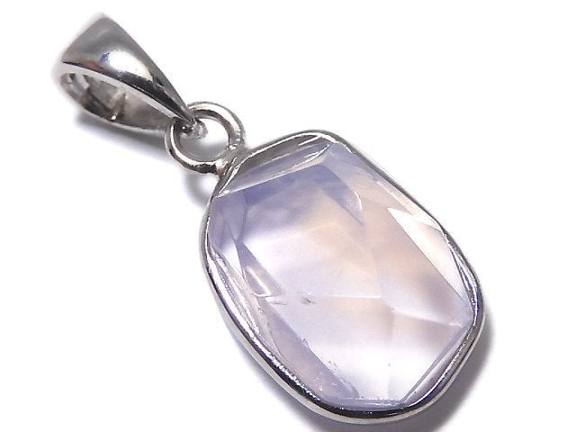 [Video][One of a kind] High Quality Scorolite AAA- Faceted Pendant Silver925 NO.124